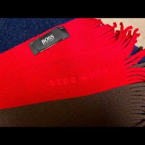 SOLD - Striped Hugo Boss Scarf
